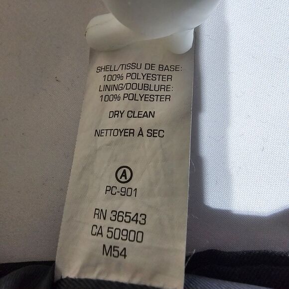 Van Heusen Button Down Vest Charcoal Striped Men's Size Small - Picture 5 of 5